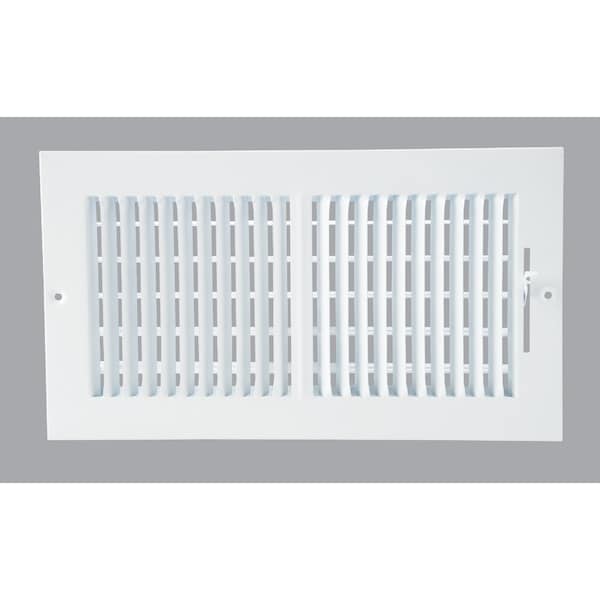 Home Impressions White Steel 7.76 In. Wall Register 2SW1206WH-B - main